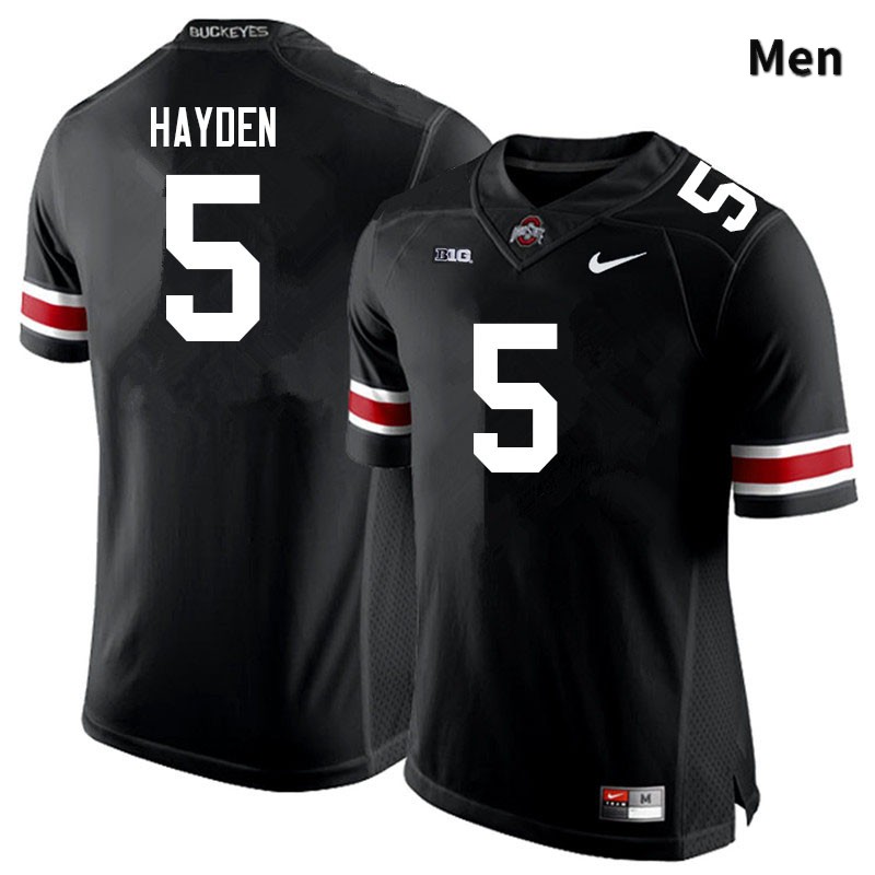 Ohio State Buckeyes Dallan Hayden Men's #5 Black Authentic Stitched College Football Jersey